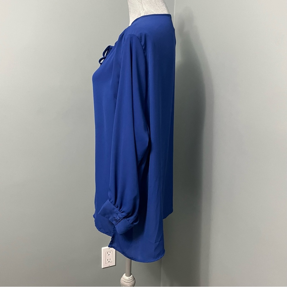 PENNINGTONS blue button front blouse women’s size 2X - Picture 6 of 14